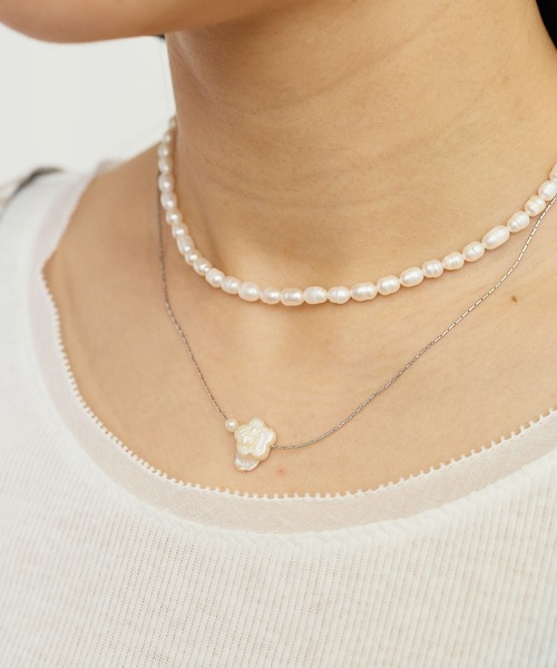 fig Ｌondon（フィグロンドン）の「Hana pearl necklace（ネックレス・レディース・シルバー/ゴールド・FREE）」の20枚目の写真