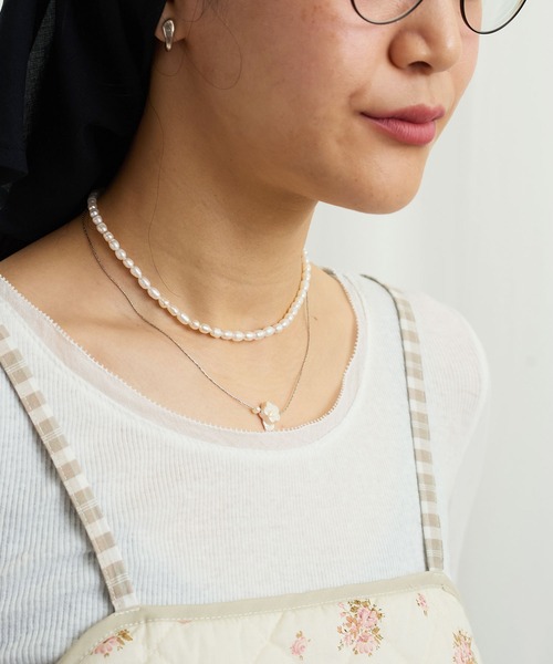 fig Ｌondon（フィグロンドン）の「Hana pearl necklace（ネックレス・レディース・シルバー/ゴールド・FREE）」の21枚目の写真