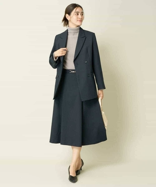 【洗える/イージーケア/毛玉になりにくい/ストレッチ/吸水速乾】ツイード調切り替えフレアスカート（スカート）｜a.v.v（アーヴェヴェ） pattayablatt.com