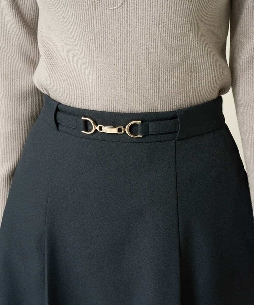 【洗える/イージーケア/毛玉になりにくい/ストレッチ/吸水速乾】ツイード調切り替えフレアスカート（スカート）｜a.v.v（アーヴェヴェ） pattayablatt.com