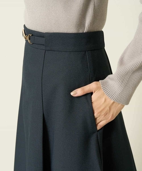 【洗える/イージーケア/毛玉になりにくい/ストレッチ/吸水速乾】ツイード調切り替えフレアスカート（スカート）｜a.v.v（アーヴェヴェ） pattayablatt.com