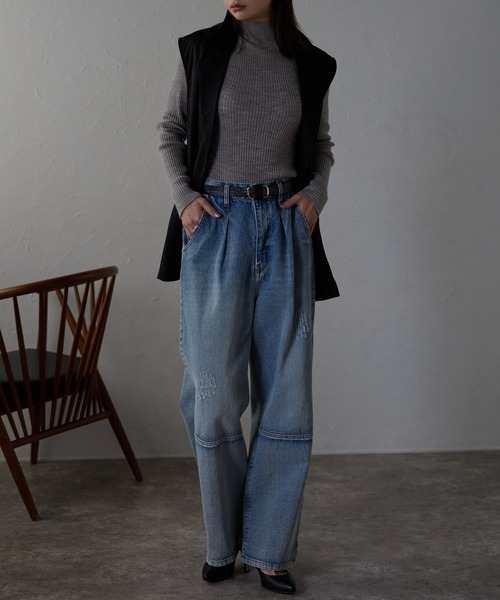 Lien Select（リエンセレクト）の「ノンホールクロコレザーベルト 本革（ベルト・レディース・ブラウン系その他/ブラック×ゴールド/ブラウン系その他2/ブラック×シルバー・FREE）」の21枚目の写真