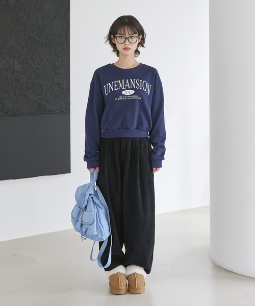 UNE MANSION（ユヌマンション）の「コーデュロイ バルーン ワイドパンツ（その他パンツ・レディース・グリーン/グレー/ブラック/オレンジ/ベージュ・FREE）」の19枚目の写真