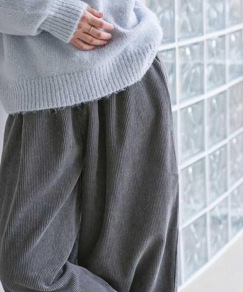 UNE MANSION（ユヌマンション）の「コーデュロイ バルーン ワイドパンツ（その他パンツ・レディース・グリーン/グレー/ブラック/オレンジ/ベージュ・FREE）」の15枚目の写真