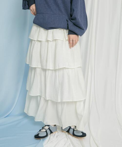 セール】ティアードスカート（スカート）｜KBF（ケイビーエフ）の
