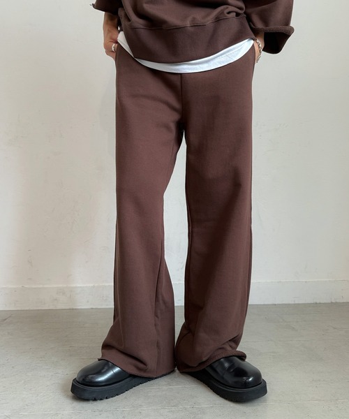 セルフカットロングスウェットパンツ（スウェットパンツ）｜PICHI
