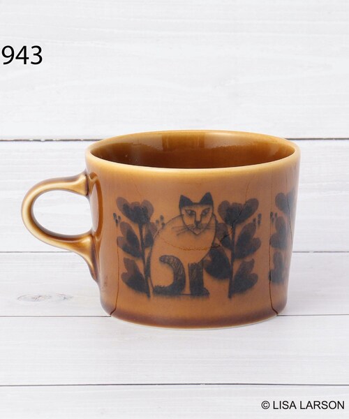 LiSA マグカップ マグカップ(Leaves seriesスケッチねこたち・ホワイト)