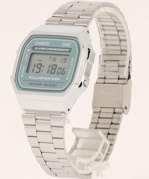 CASIO(カシオ)の「CASIO カシオ / クォーツ 腕時計 スタンダード ウォッチ クォーツ メタルベルト 日常生活用防水 //// Aシリーズ(デジタル腕時計・レディース・シルバー×ブルー/シルバー系その他/シルバー系その他2・FREE)」の4枚目の写真