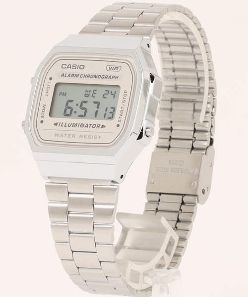 CASIO(カシオ)の「CASIO カシオ / クォーツ 腕時計 スタンダード ウォッチ クォーツ メタルベルト 日常生活用防水 //// Aシリーズ(デジタル腕時計・レディース・シルバー×ブルー/シルバー系その他/シルバー系その他2・FREE)」の5枚目の写真