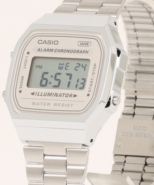 CASIO(カシオ)の「CASIO カシオ / クォーツ 腕時計 スタンダード ウォッチ クォーツ メタルベルト 日常生活用防水 // Aシリーズ(デジタル腕時計・レディース・シルバー×ブルー/シルバー系その他/シルバー系その他2・FREE)」の4枚目の写真