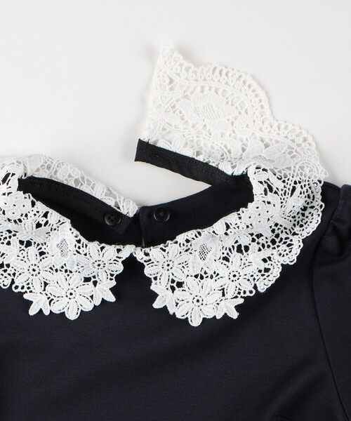 COMME CA ISM(コムサイズム)の「フォーマル レース襟付きポンチ ワンピース(140-160cm)(ワンピース・キッズ・ブラック/ネイビー・160cm/150cm/140cm)」の6枚目の写真