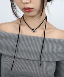 4INT.（フォイント）の「メタルモチーフ コードチョーカー / サージカルステンレス316L (金属アレルギー対応)（ネックレス）」