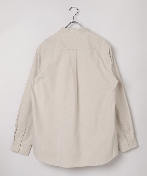 GLOBAL WORK（グローバルワーク）の「イージーケアオックス/バンドカラーシャツ/147191（シャツ/ブラウス・メンズ・グレイッシュベージュ/ブルー/ホワイト/ネイビー・SMALL/MEDIUM/LARGE/X-LARGE）」の10枚目の写真
