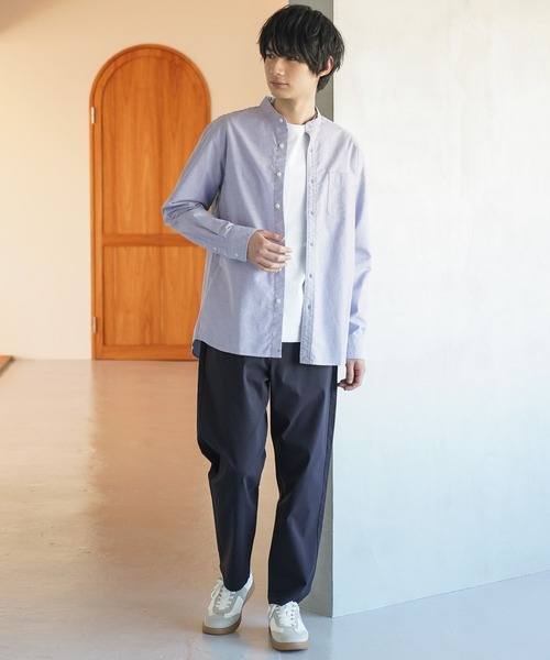 セール】イージーケアオックス/バンドカラーシャツ/147191（シャツ