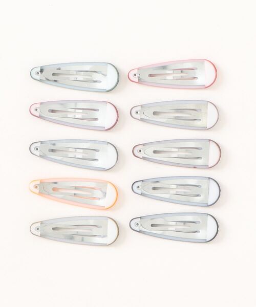 float】カラフル パッチンピン【10個セット】（ヘアピン
