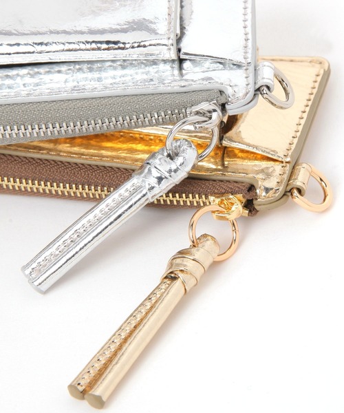 BAYFLOW（ベイフロー）の「メタリックフラグメントケース（財布・レディース・ブラック/イエロー/ライトグレー・FREE）」の9枚目の写真