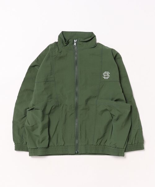 GROOVY COLORS(グルービーカラーズ)の「Nylon Taffeta Zip Jacket(ナイロンジャケット・キッズ・グリーン/ネイビー・140/130)」の2枚目の写真