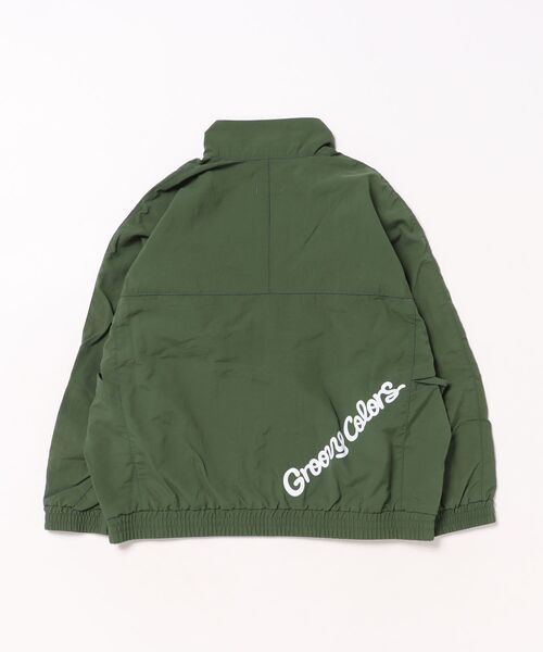 GROOVY COLORS(グルービーカラーズ)の「Nylon Taffeta Zip Jacket(ナイロンジャケット・キッズ・グリーン/ネイビー・140/130)」の6枚目の写真