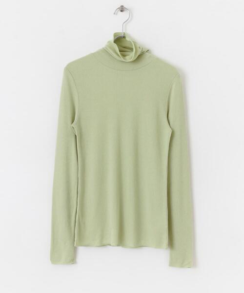 ITEMS URBANRESEARCH（アイテムズ アーバンリサーチ）の「『UR GREEN』タートルネックリブトップス（Tシャツ/カットソー・レディース・ホワイト/ミント/チャコールグレー/ブラック・FREE）」の15枚目の写真