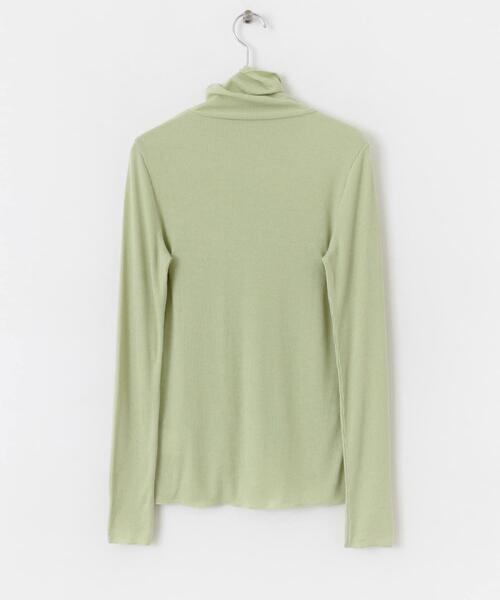 ITEMS URBANRESEARCH（アイテムズ アーバンリサーチ）の「『UR GREEN』タートルネックリブトップス（Tシャツ/カットソー・レディース・ホワイト/ミント/チャコールグレー/ブラック・FREE）」の16枚目の写真