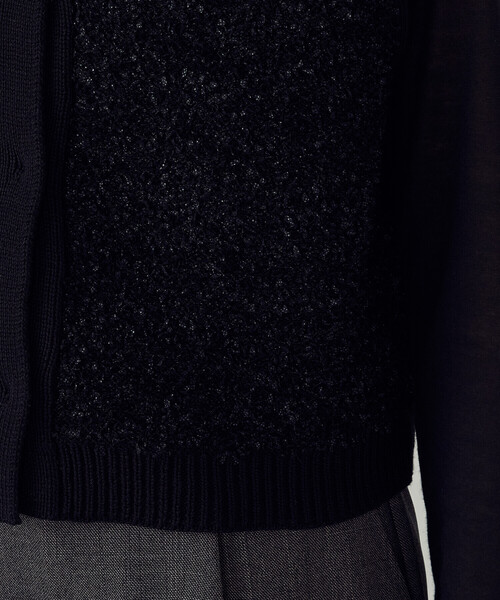 COMME CA ISM(コムサイズム)の「前後2WAY ツイードニットベスト(ベスト・レディース・アイボリー/ブラック・FREE)」の18枚目の写真