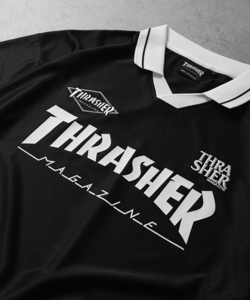 THRASHER（スラッシャー）の「【THRASHER】 襟付き ゲームシャツ ロングスリーブ Tシャツ / 長袖 ゲームシャツ / ロンT（Tシャツ/カットソー・メンズ・ホワイト/ブラック・MEDIUM/LARGE）」の16枚目の写真