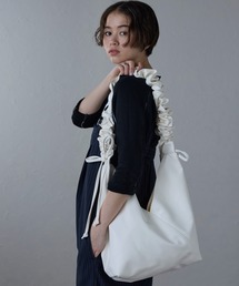 ONFLEEK（オンフリーク）の「2WAY くしゅくしゅリボン ギャザーバッグ（ショルダーバッグ）」