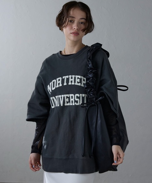 トライアングルギャザーPUレザーバッグ（ショルダーバッグ）｜Bonjour Sagan（ボンジュールサガン）