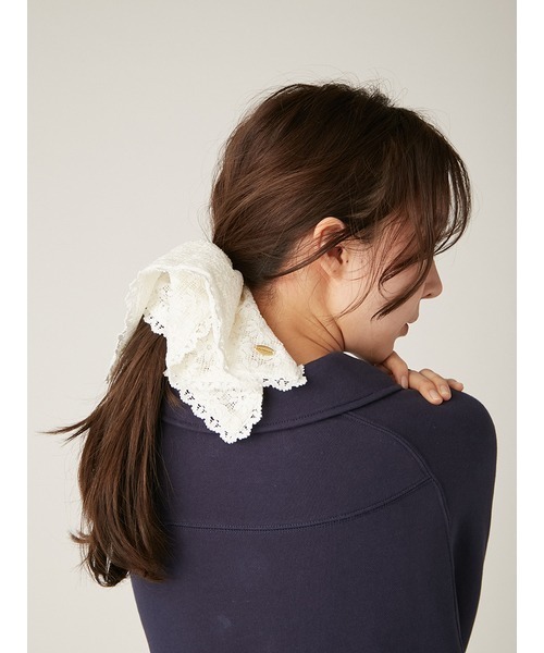 LILY BROWN（リリーブラウン）の「コットンレースビッグシュシュ（その他ヘアアクセサリー・レディース・ホワイト/ブラック/その他・FREE）」の16枚目の写真