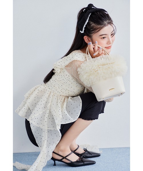 LILY BROWN（リリーブラウン）の「コットンレースビッグシュシュ（その他ヘアアクセサリー・レディース・ホワイト/ブラック/その他・FREE）」の11枚目の写真