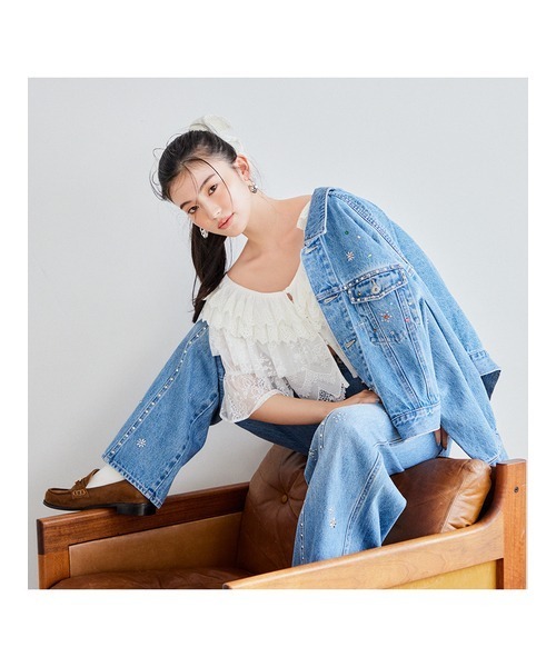 LILY BROWN（リリーブラウン）の「コットンレースビッグシュシュ（その他ヘアアクセサリー・レディース・ホワイト/ブラック/その他・FREE）」の14枚目の写真