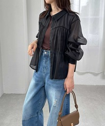 シャーリングシアーショートシャツ