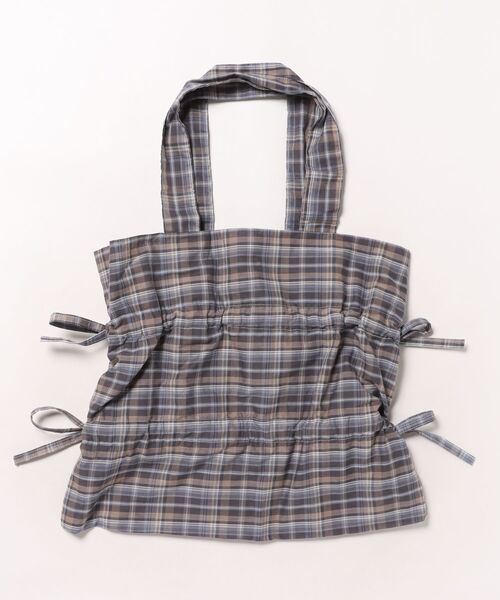 THEATRE PRODUCTS(シアタープロダクツ)の「チェックトートバッグ(トートバッグ・レディース・ネイビー/ベージュ・FREE)」の13枚目の写真