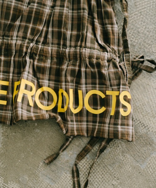 THEATRE PRODUCTS(シアタープロダクツ)の「チェックトートバッグ(トートバッグ・レディース・ネイビー/ベージュ・FREE)」の7枚目の写真