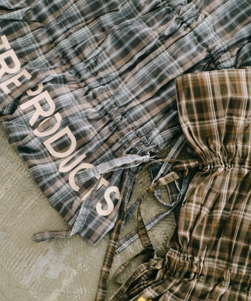 THEATRE PRODUCTS(シアタープロダクツ)の「チェックトートバッグ(トートバッグ・レディース・ネイビー/ベージュ・FREE)」の8枚目の写真