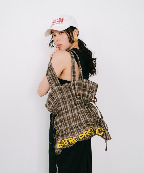 THEATRE PRODUCTS(シアタープロダクツ)の「チェックトートバッグ(トートバッグ・レディース・ネイビー/ベージュ・FREE)」の11枚目の写真