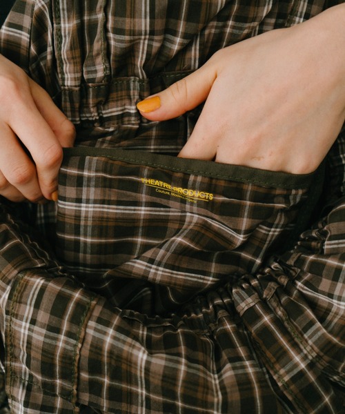 THEATRE PRODUCTS(シアタープロダクツ)の「チェックトートバッグ(トートバッグ・レディース・ネイビー/ベージュ・FREE)」の12枚目の写真