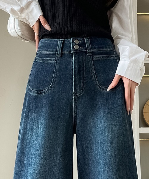 REBALANCE(リバランス)の「レディース デニム フレア(デニムパンツ・レディース・A・X-LARGE/LARGE/MEDIUM)」の2枚目の写真