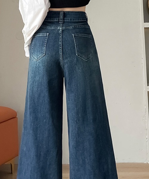 REBALANCE(リバランス)の「レディース デニム フレア(デニムパンツ・レディース・A・X-LARGE/LARGE/MEDIUM)」の6枚目の写真