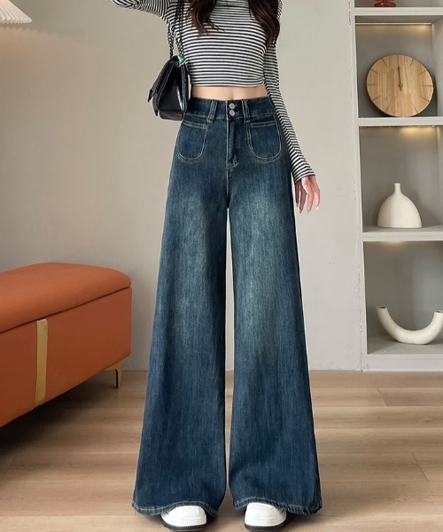 REBALANCE(リバランス)の「レディース デニム フレア(デニムパンツ・レディース・A・X-LARGE/LARGE/MEDIUM)」の7枚目の写真