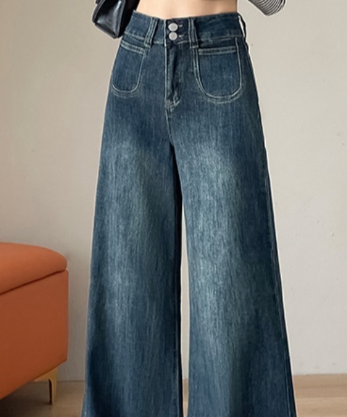 REBALANCE(リバランス)の「レディース デニム フレア(デニムパンツ・レディース・A・X-LARGE/LARGE/MEDIUM)」の8枚目の写真