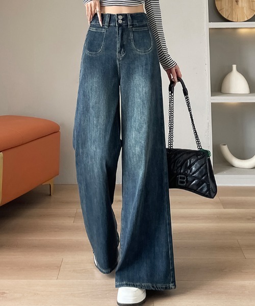 REBALANCE(リバランス)の「レディース デニム フレア(デニムパンツ・レディース・A・X-LARGE/LARGE/MEDIUM)」の9枚目の写真
