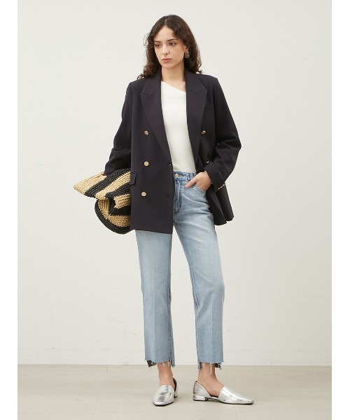 Mila Owen（ミラオーウェン）の「裾段差テーパードデニムパンツ（デニムパンツ・レディース・ピンク/インディゴブルー/ライトブルー/ブルー・00/2/1/0）」の15枚目の写真