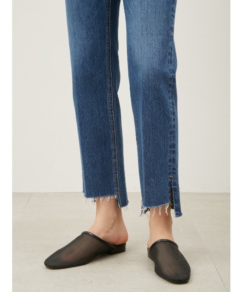 Mila Owen（ミラオーウェン）の「裾段差テーパードデニムパンツ（デニムパンツ・レディース・ピンク/インディゴブルー/ライトブルー/ブルー・00/2/1/0）」の13枚目の写真