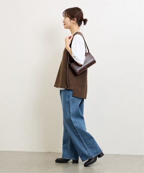 JOURNAL STANDARD（ジャーナルスタンダード）の「《追加》ウールライクVネックベスト（ベスト・レディース・ブラック/ブラウン・FREE）」の5枚目の写真