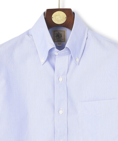 J.PRESS(ジェイプレス)の「【Single Needle Tailoring / 形態安定】マイクロストライプ シャツ / B.D.(シャツ/ブラウス・メンズ・ネイビー系1・首回り42cm-裄丈86cm/首回り41cm-裄丈85cm/首回り40cm-裄丈85cm/首回り39cm-裄丈84cm/首回り38cm-裄丈84cm/首回り37cm-裄丈82cm/首回り43cm-裄丈86cm)」の4枚目の写真