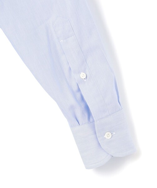 J.PRESS(ジェイプレス)の「【Single Needle Tailoring / 形態安定】マイクロストライプ シャツ / B.D.(シャツ/ブラウス・メンズ・ネイビー系1・首回り42cm-裄丈86cm/首回り41cm-裄丈85cm/首回り40cm-裄丈85cm/首回り39cm-裄丈84cm/首回り38cm-裄丈84cm/首回り37cm-裄丈82cm/首回り43cm-裄丈86cm)」の7枚目の写真