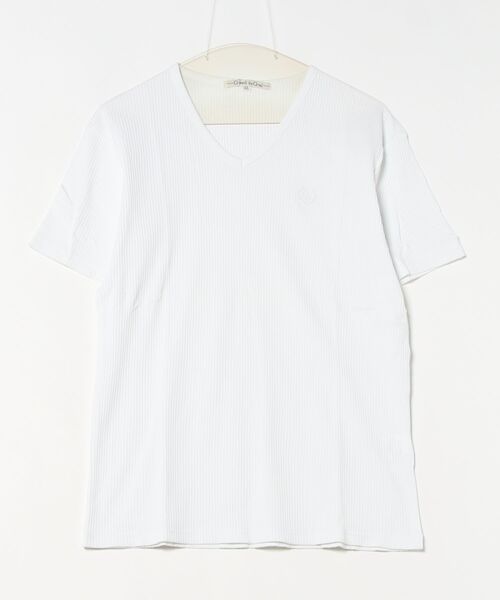 sunny branch(サニーブランチ)の「★Growth by Grail★ワンポイント針抜きVネックT(Tシャツ/カットソー・メンズ・グレー/ホワイト/ブラック・X-LARGE/LARGE/MEDIUM)」の12枚目の写真
