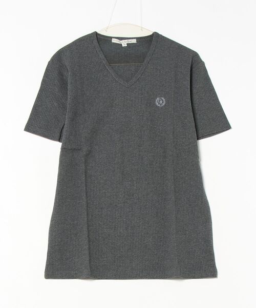 sunny branch(サニーブランチ)の「★Growth by Grail★ワンポイント針抜きVネックT(Tシャツ/カットソー・メンズ・グレー/ホワイト/ブラック・X-LARGE/LARGE/MEDIUM)」の14枚目の写真