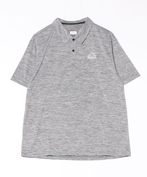 Kappa(カッパ)の「杢柄半袖ポロシャツ(ポロシャツ・メンズ・ネイビー系/ブラック/グレー・MEDIUM/LARGE/X-LARGE)」の2枚目の写真